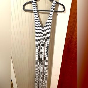 Striped bodycon maxi dress